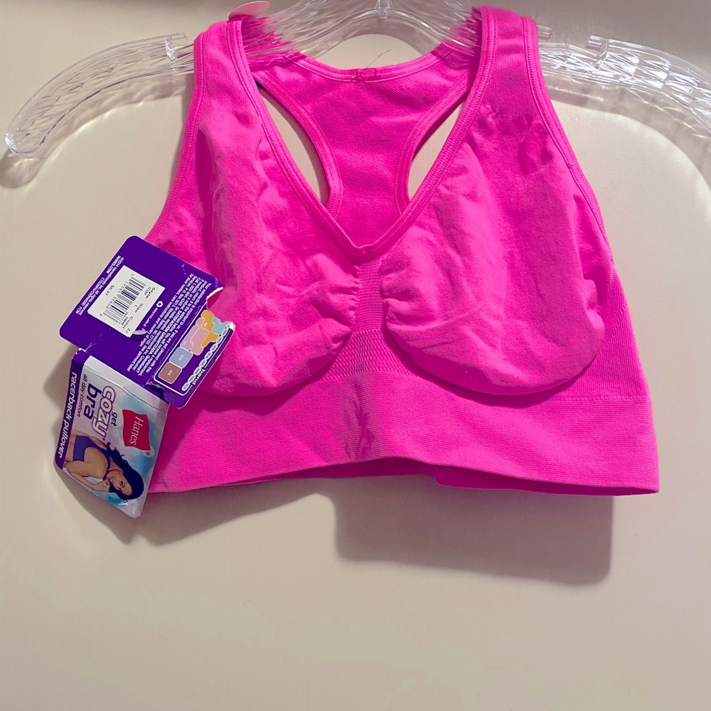 Pink cozy/lounge wear bra